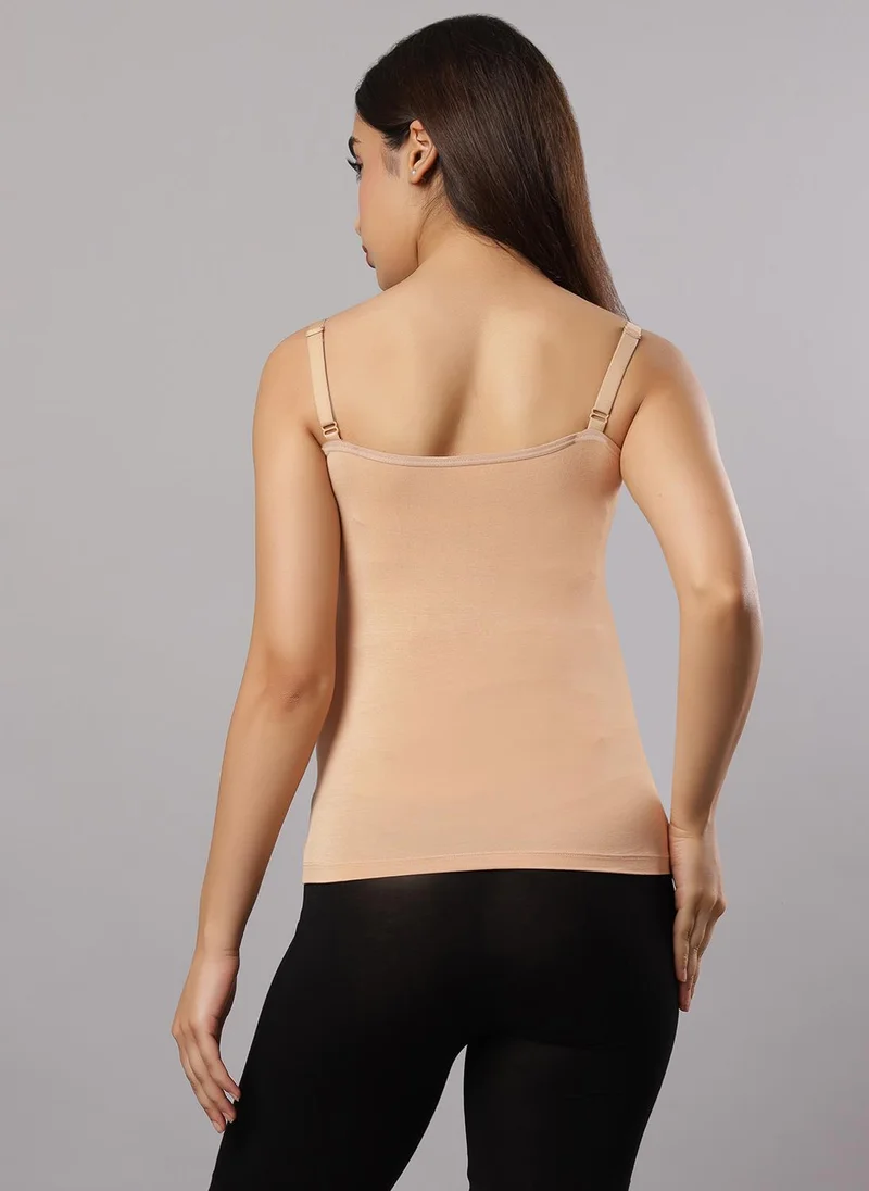 Tummy  Pack of 2 Seemless Maternity & Nursing Feeding Support Vest - Black & Beige for Women | Best Price UAE